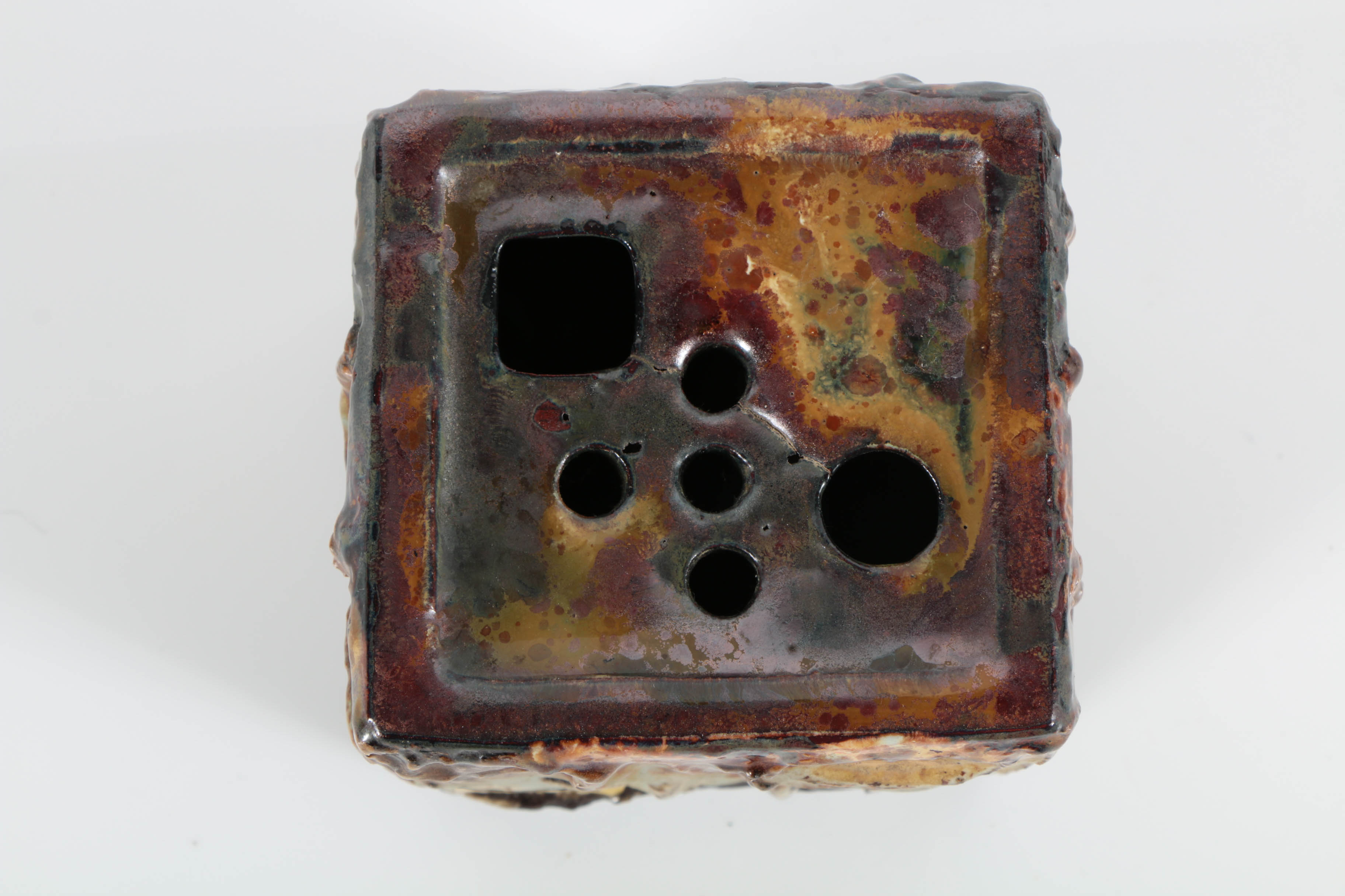 Helmut Schäffenacker Ceramic Cubic Vase "Shape 639"