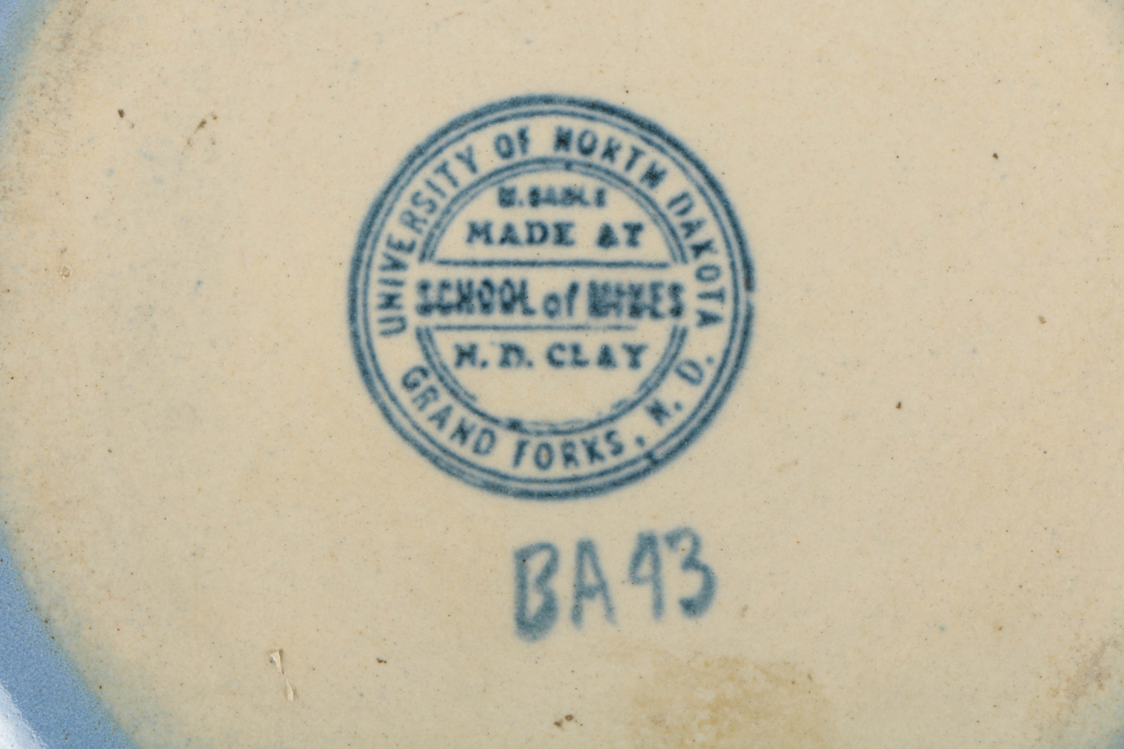 North Dakota School of Mines Southwestern Ceramic Bowl "BA 43"