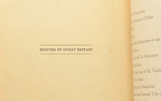 Ten Volume Commemorative Edition "Works of Edgar Allan Poe"