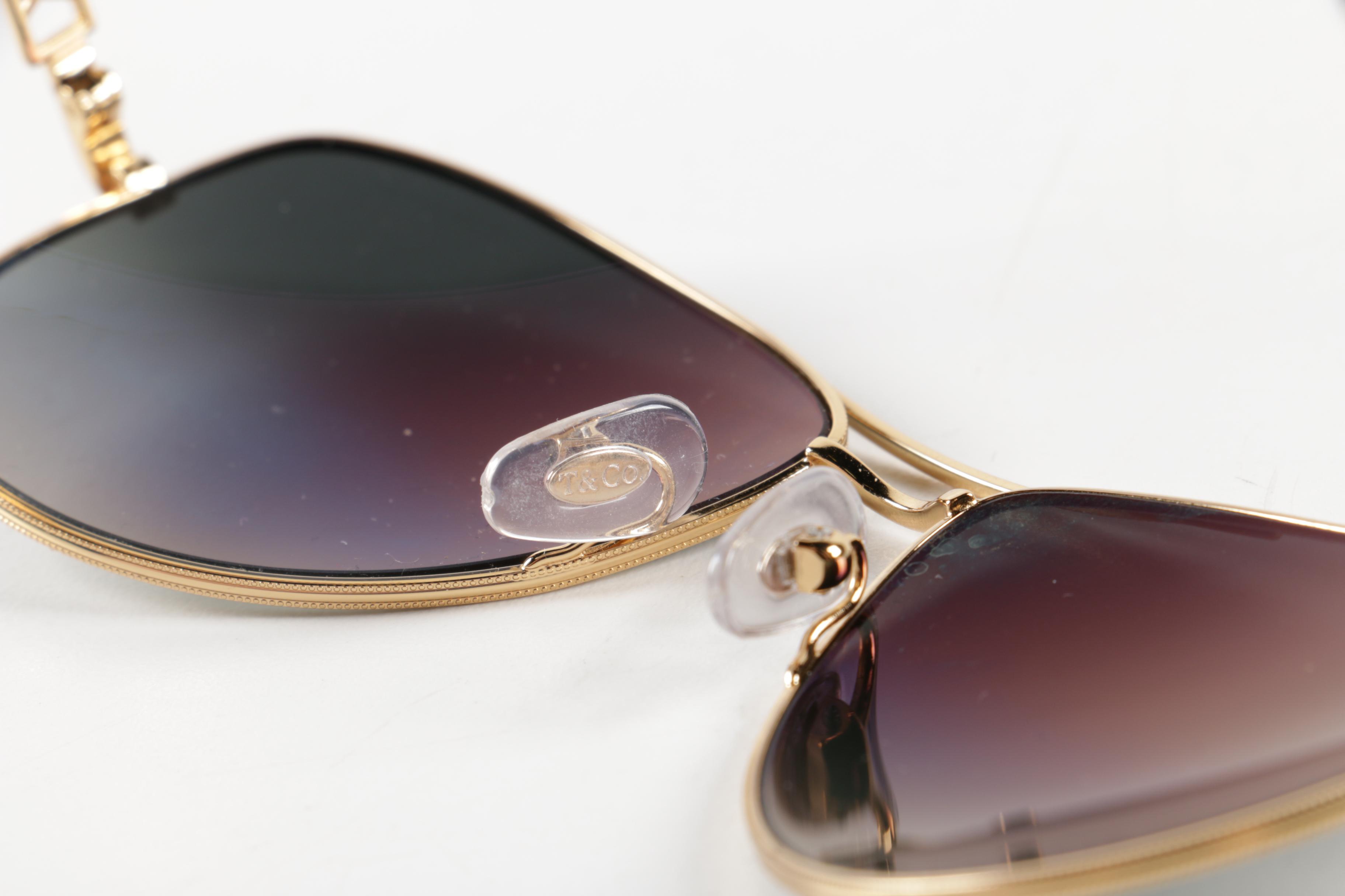 Tiffany & Co. Atlas Collection Aviator Sunglasses