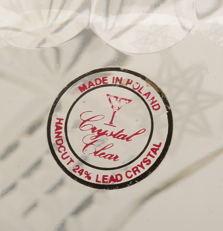 Large Cut Lead Crystal Vase