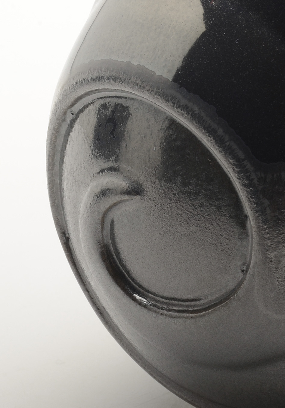 Contemporary Rookwood Art Pottery Chrome Crystalline Fluted Vase