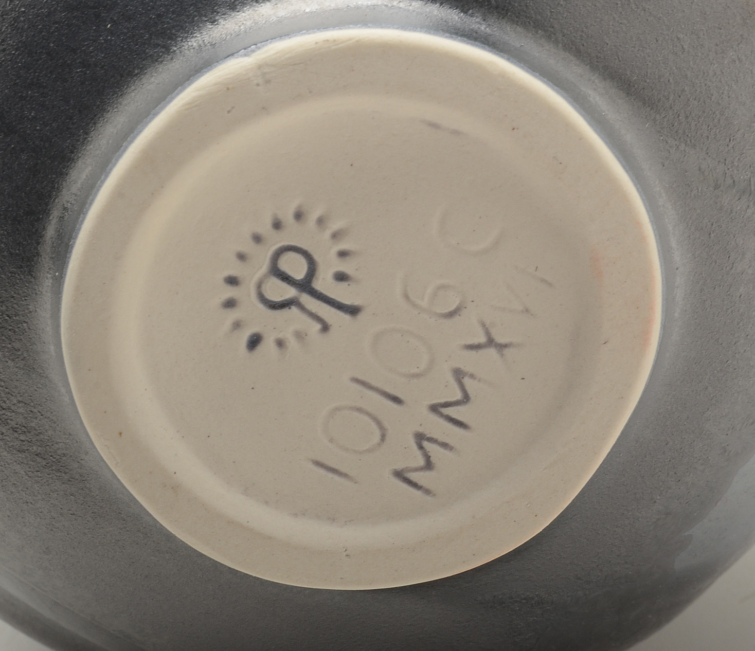 Contemporary Rookwood Art Pottery Chrome Crystalline Fluted Vase