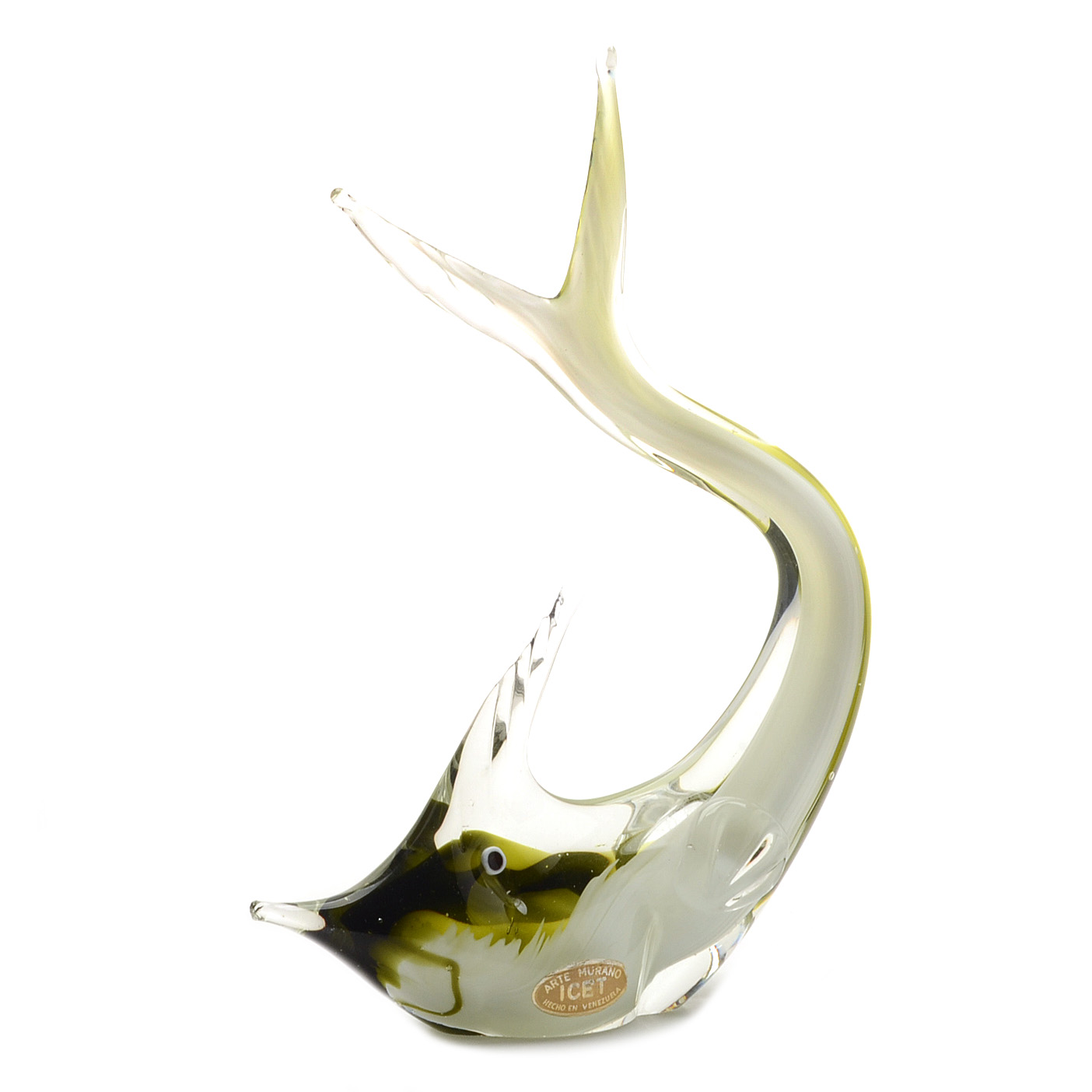 Hand-Blown Glass Fish Sculpture