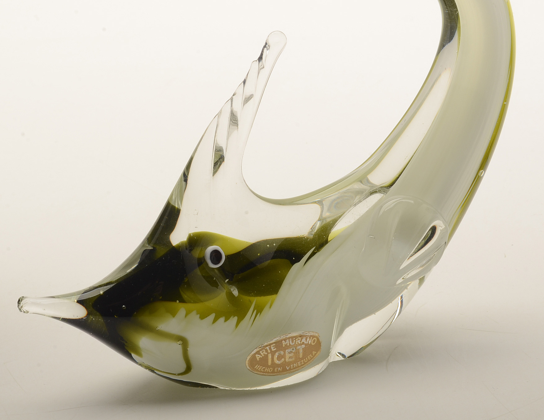 Hand-Blown Glass Fish Sculpture