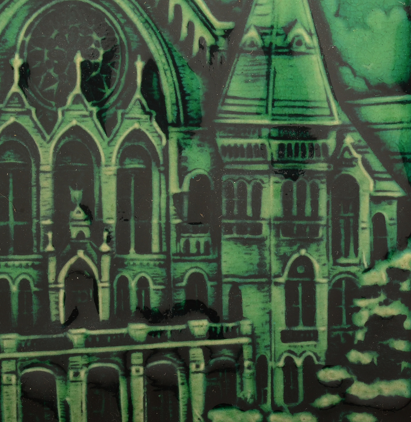 Rookwood Art Pottery Cincinnati Music Hall Tile