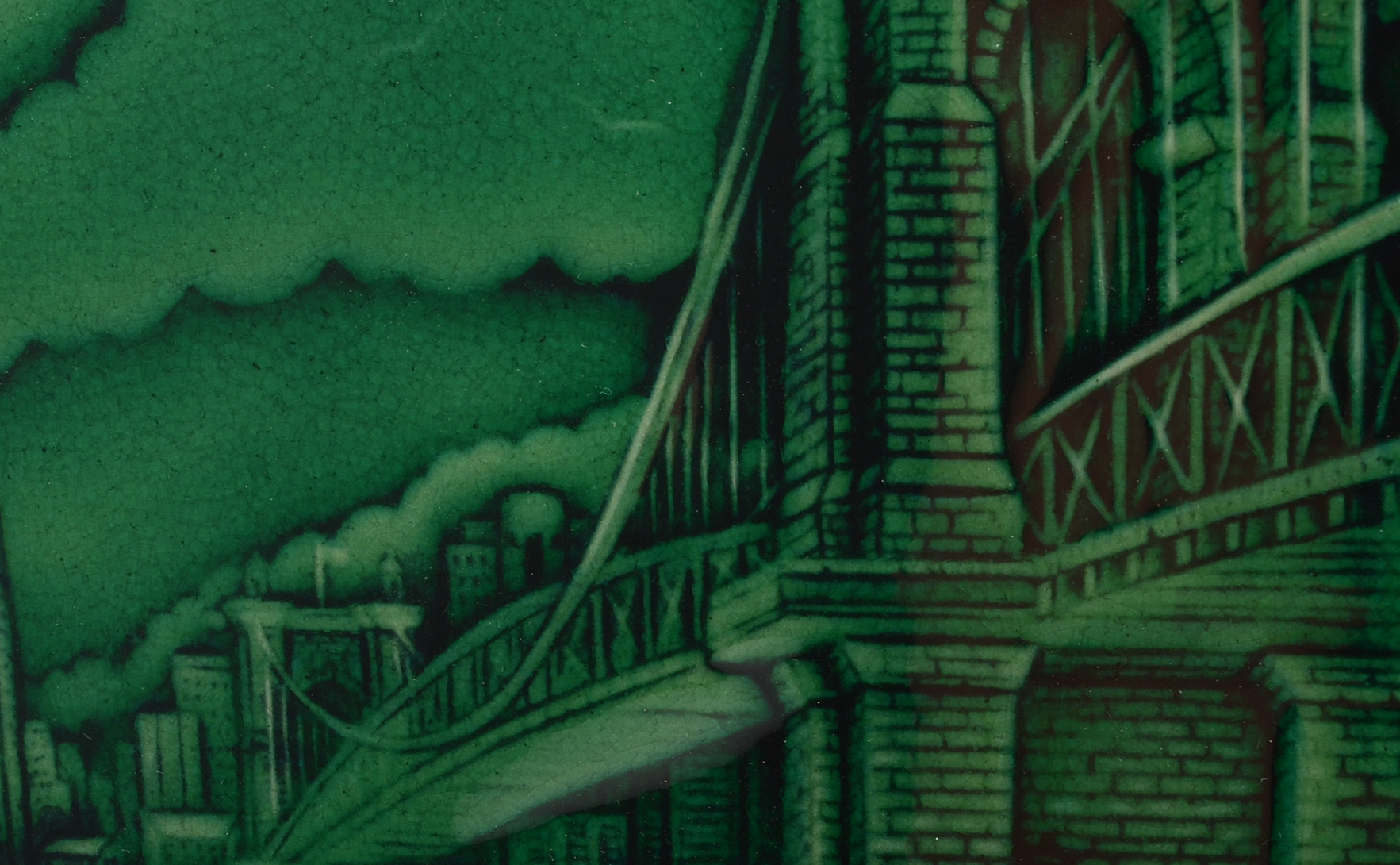 Rookwood Art Pottery Cincinnati Roebling Bridge Tile