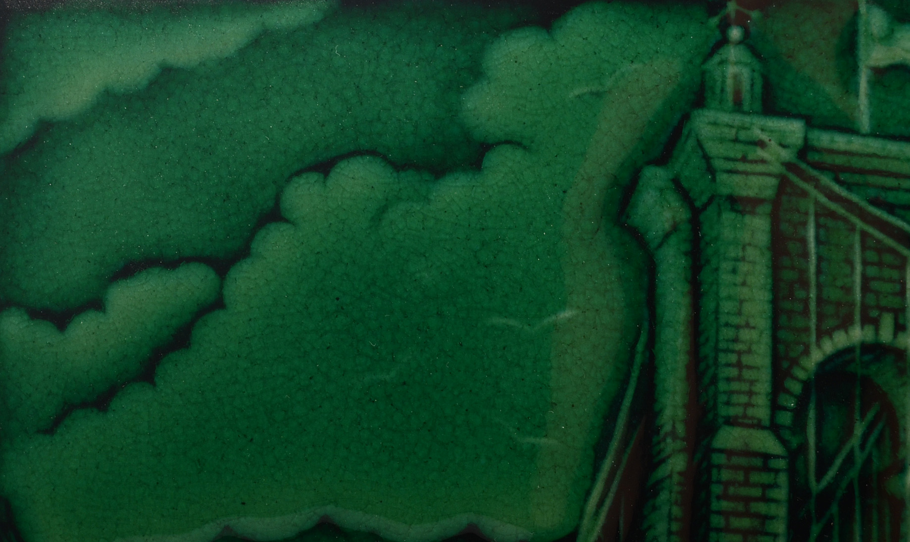 Rookwood Art Pottery Cincinnati Roebling Bridge Tile