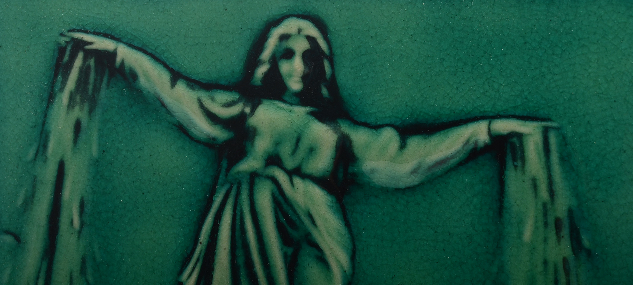 Rookwood Art Pottery Cincinnati Emerald Isle Fountain Square Tile