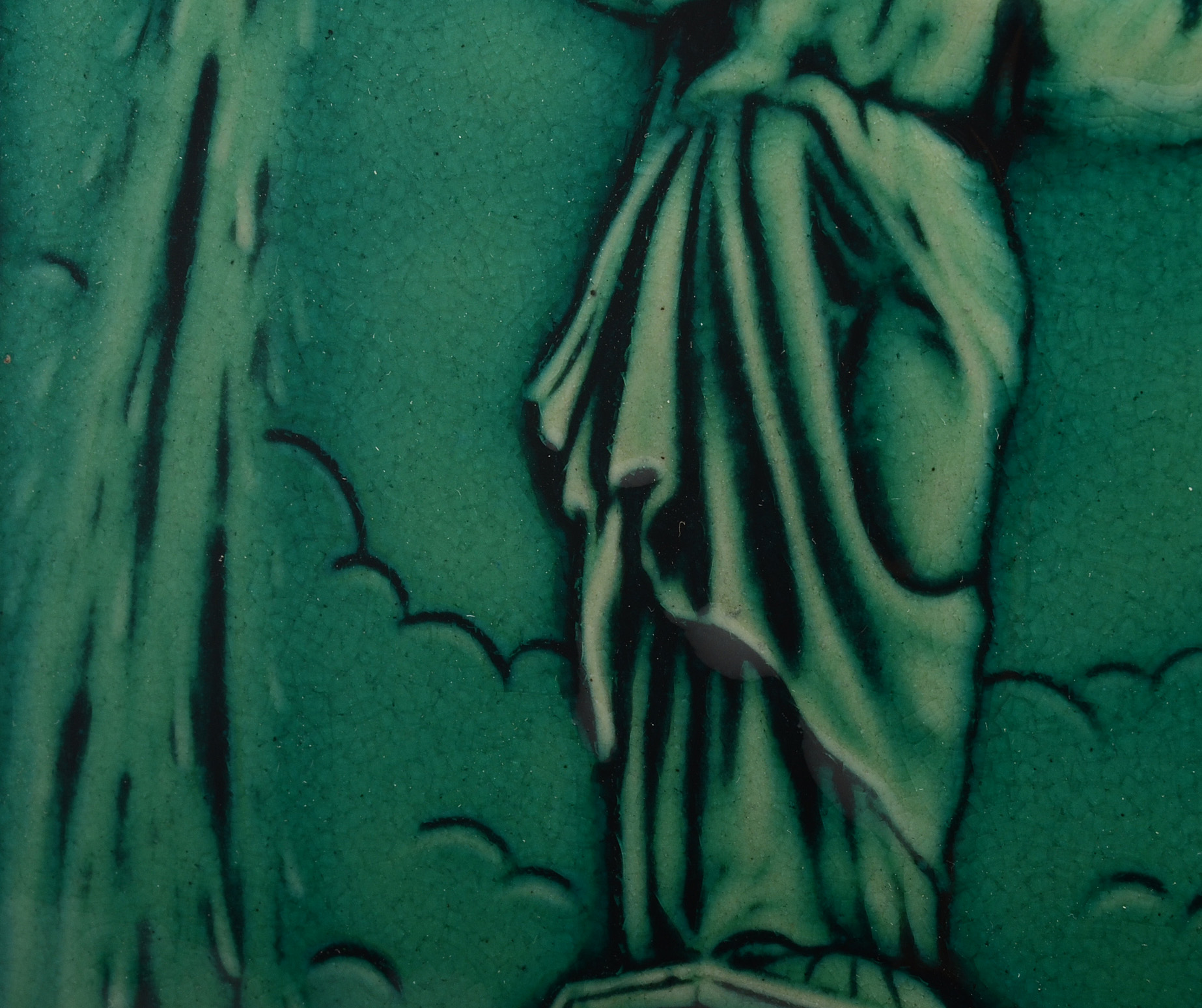 Rookwood Art Pottery Cincinnati Emerald Isle Fountain Square Tile