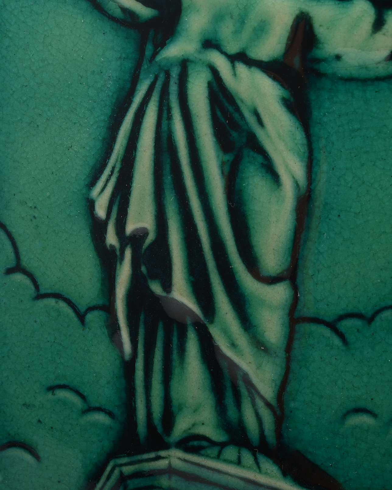 Rookwood Art Pottery Cincinnati Emerald Isle Fountain Square Tile