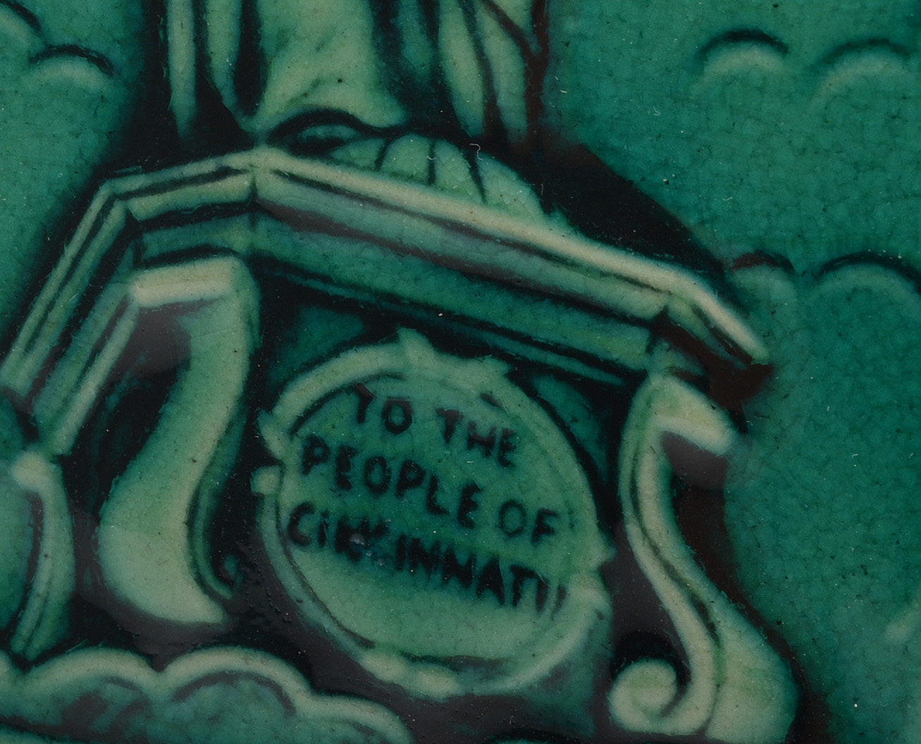 Rookwood Art Pottery Cincinnati Emerald Isle Fountain Square Tile