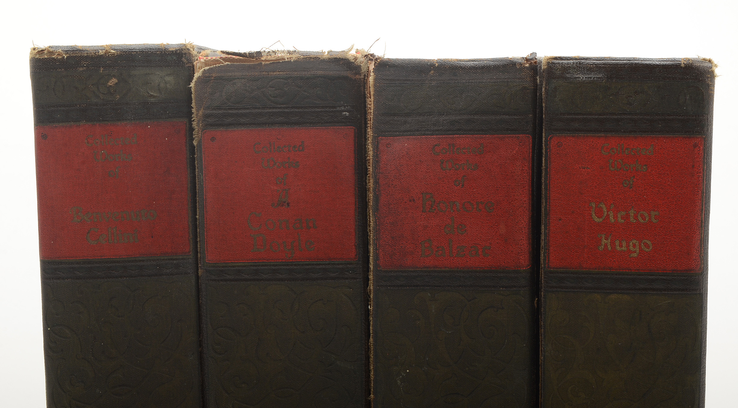 Set of Collected Works of Doyle, Cellini, Balzac, and Hugo