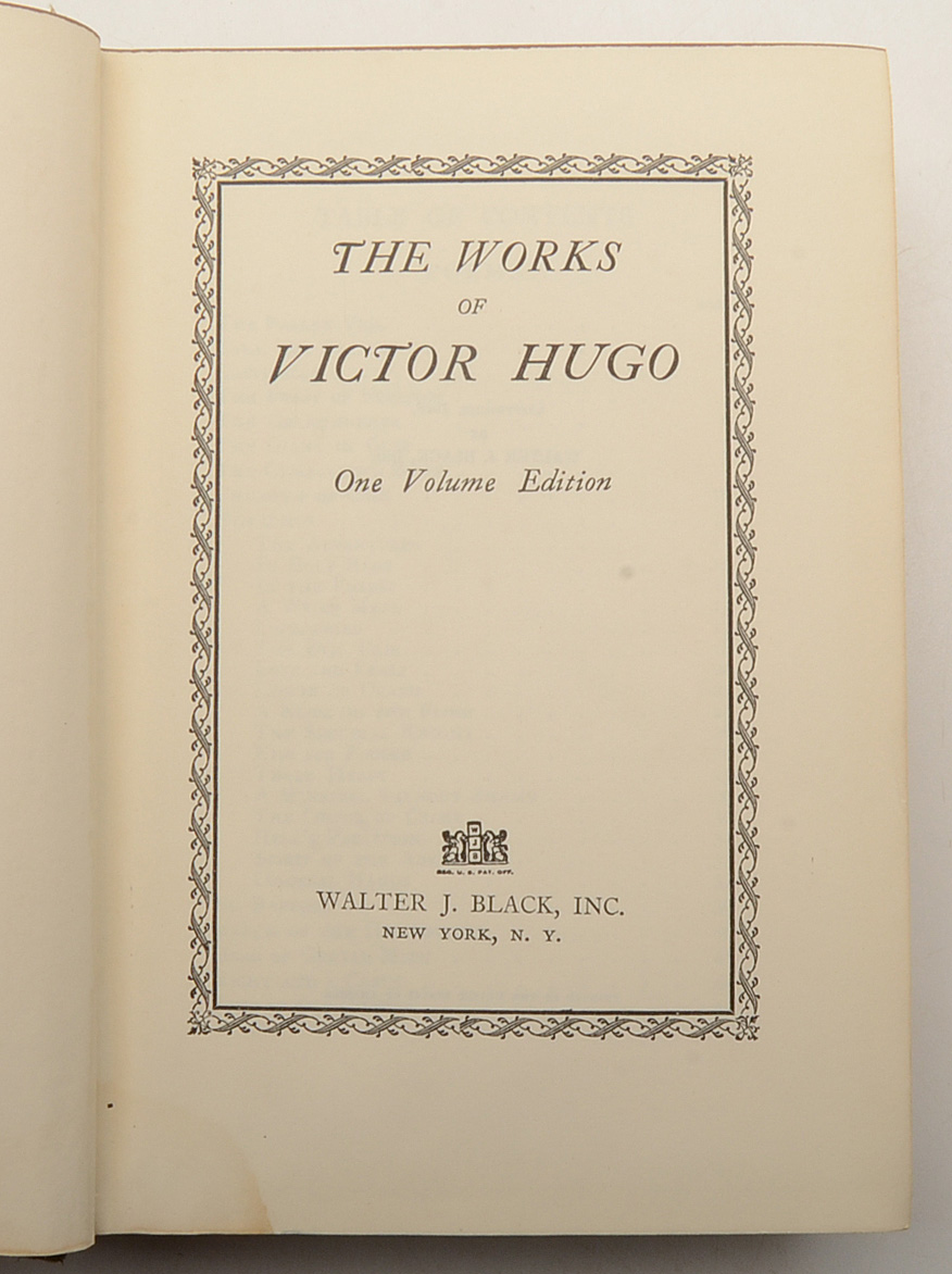 Set of Collected Works of Doyle, Cellini, Balzac, and Hugo