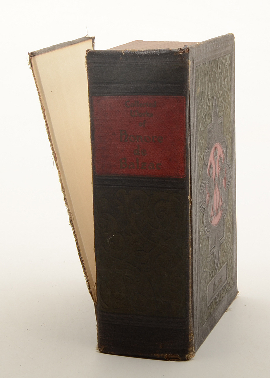 Set of Collected Works of Doyle, Cellini, Balzac, and Hugo