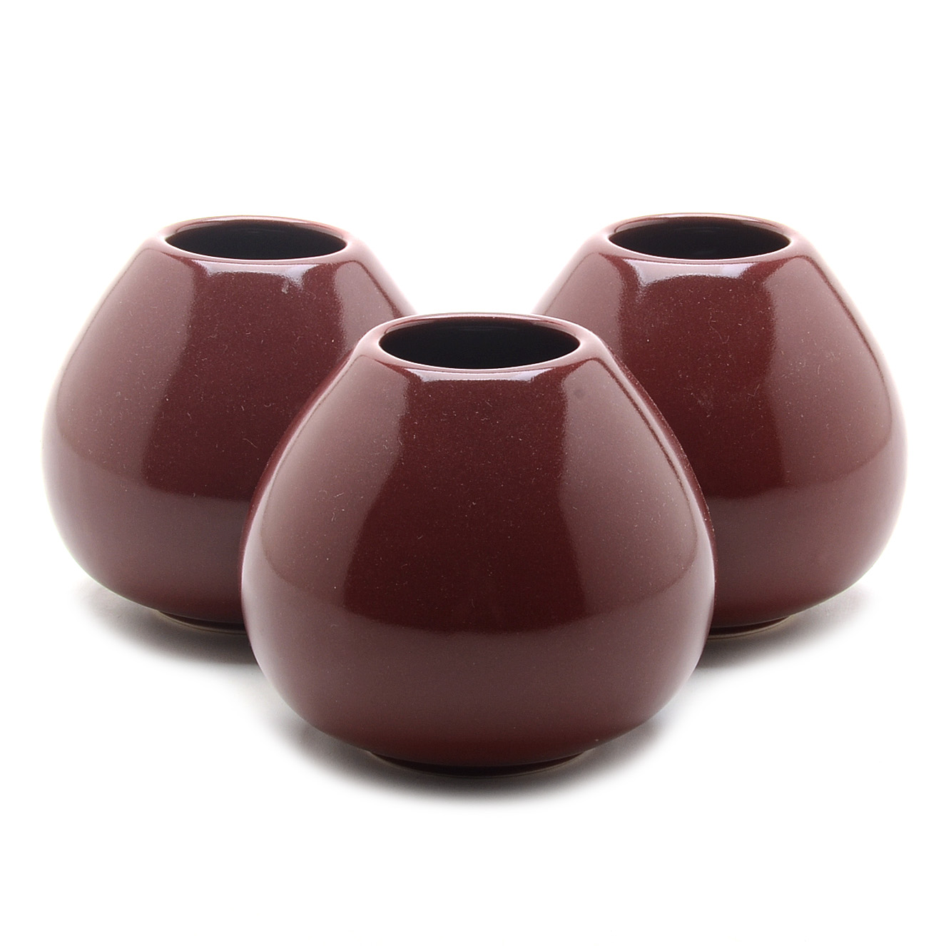Three Contemporary Rookwood Art Pottery Maroon "Sophie" Vases