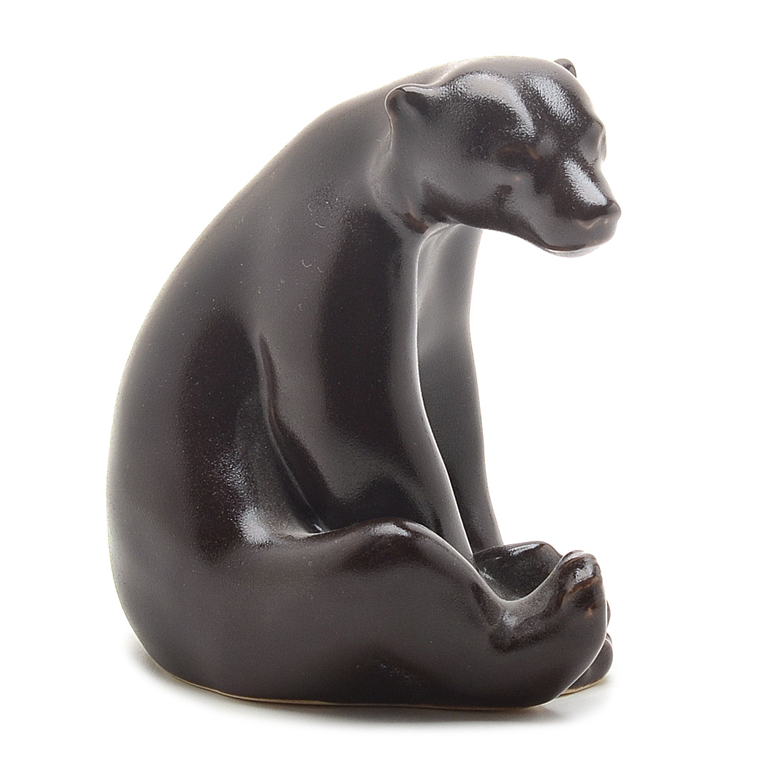 Rookwood Art Pottery "Abel Bear" Beatnik Figurine