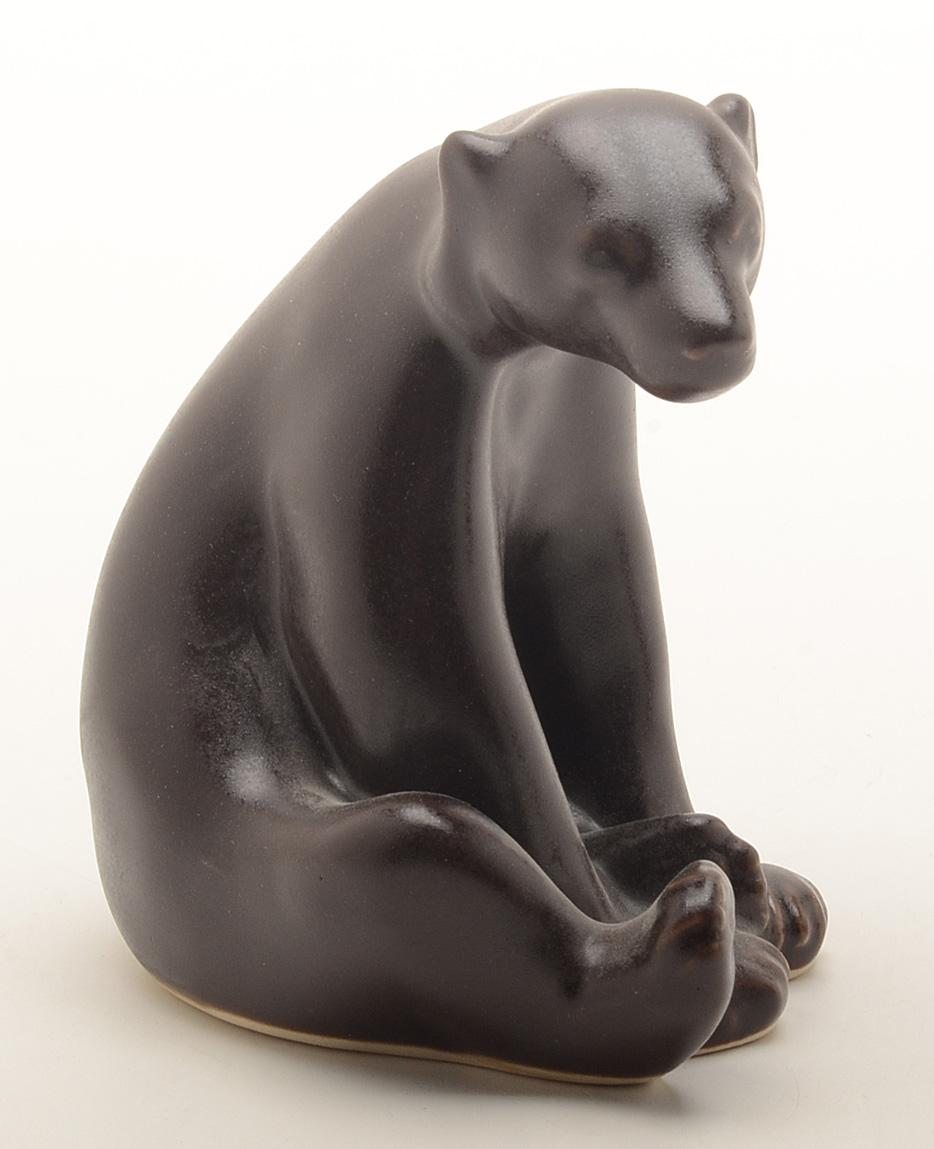 Pair of Rookwood Art Pottery “Abel Bear” Figurines