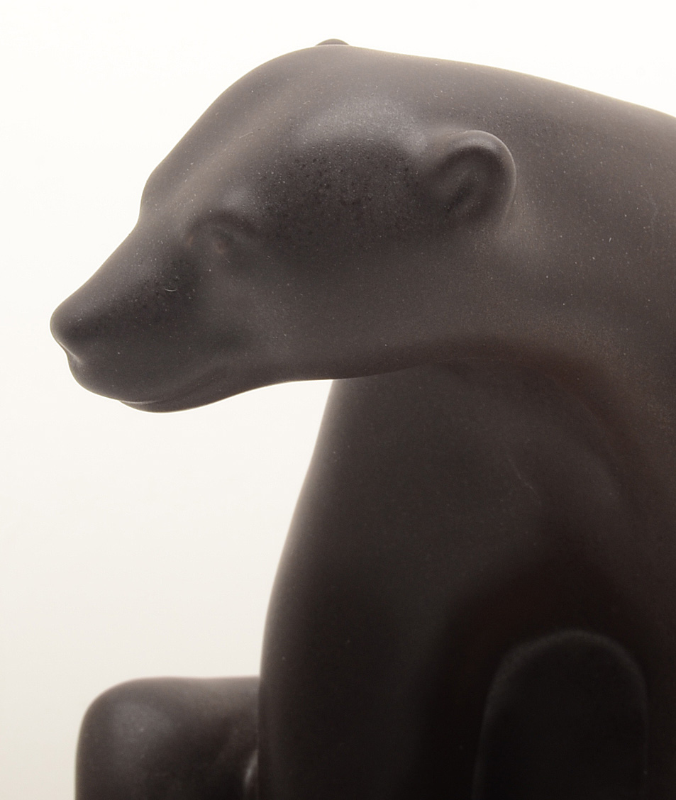 Pair of Rookwood Art Pottery "Abel Bear" Beatnik Figurines