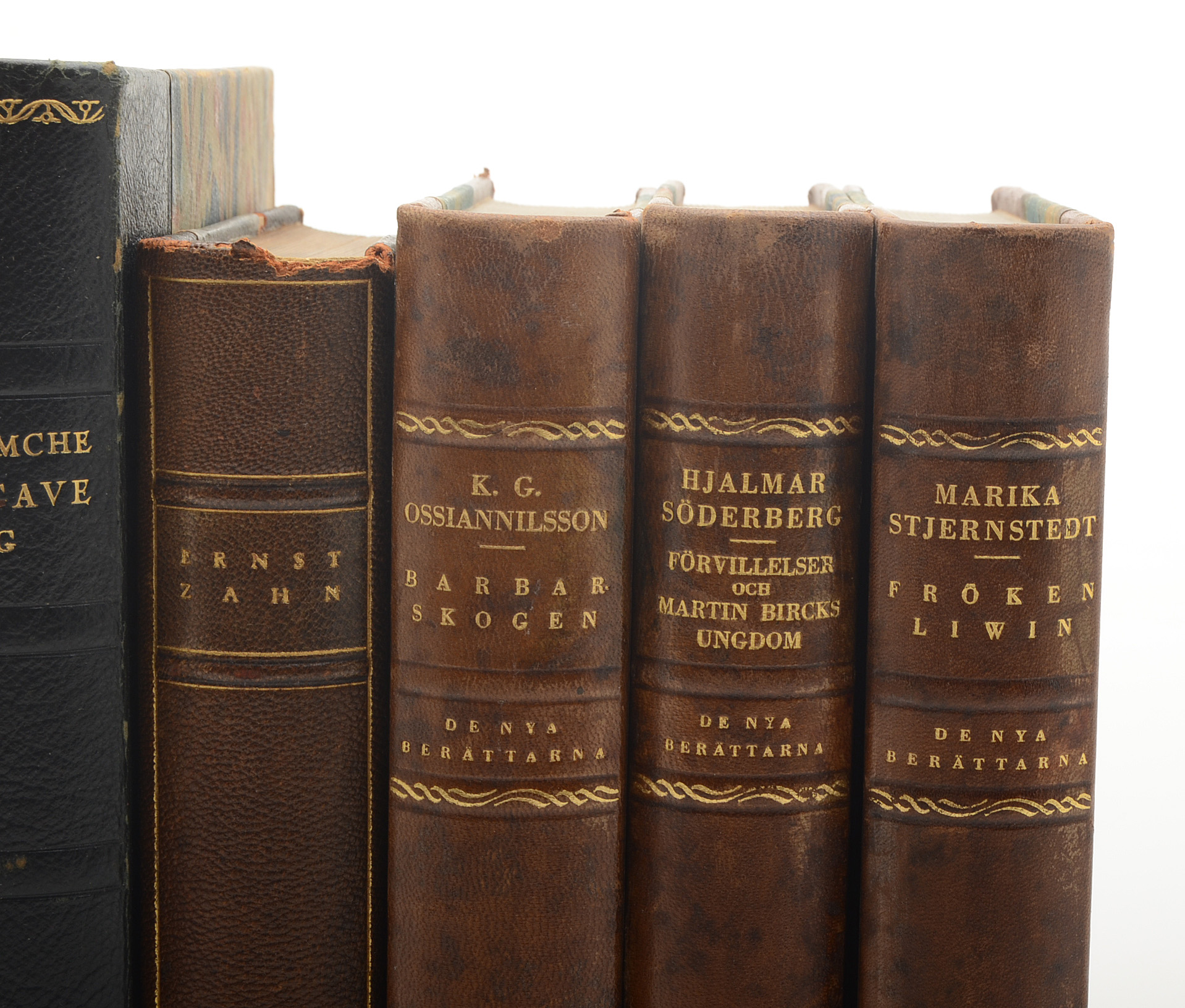 Five Vintage Swedish Language Hardcover Books