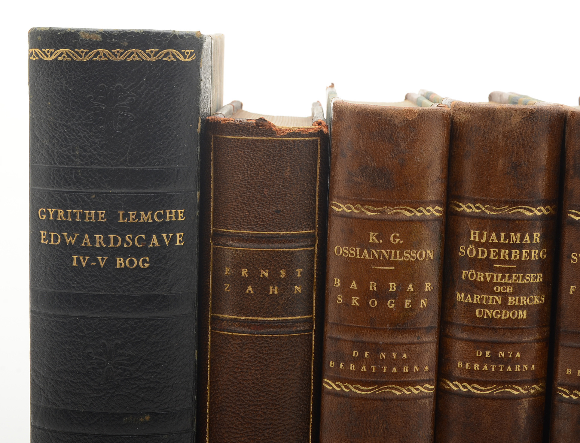 Five Vintage Swedish Language Hardcover Books