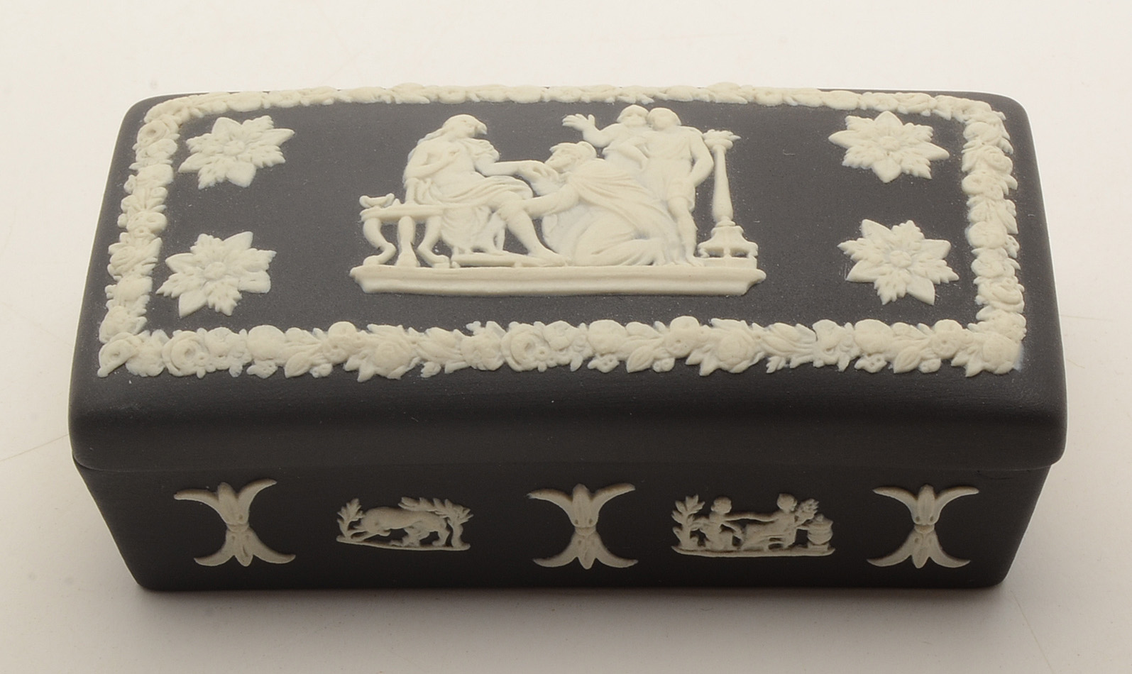 Wedgwood Black Jasperware Boxes