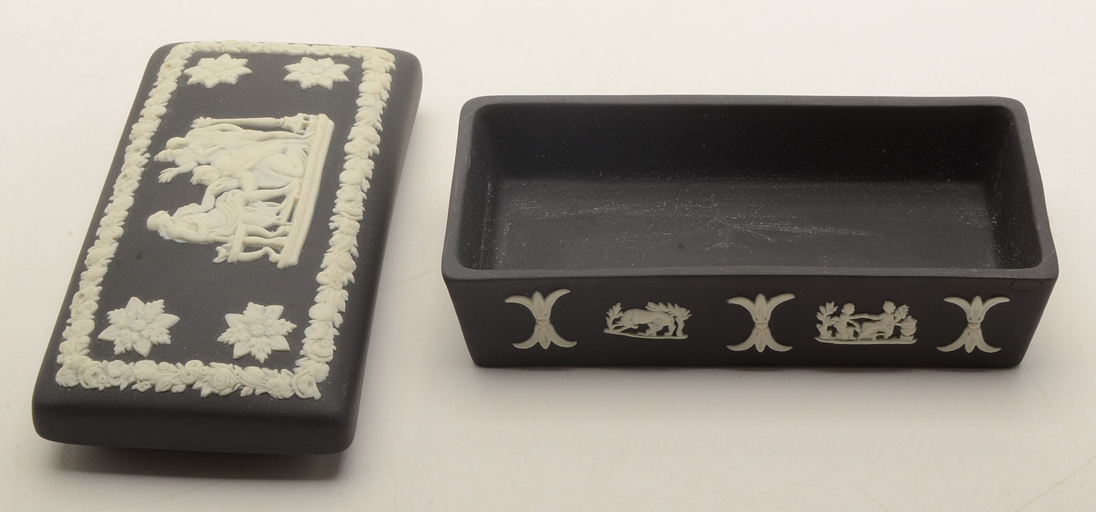 Wedgwood Black Jasperware Boxes