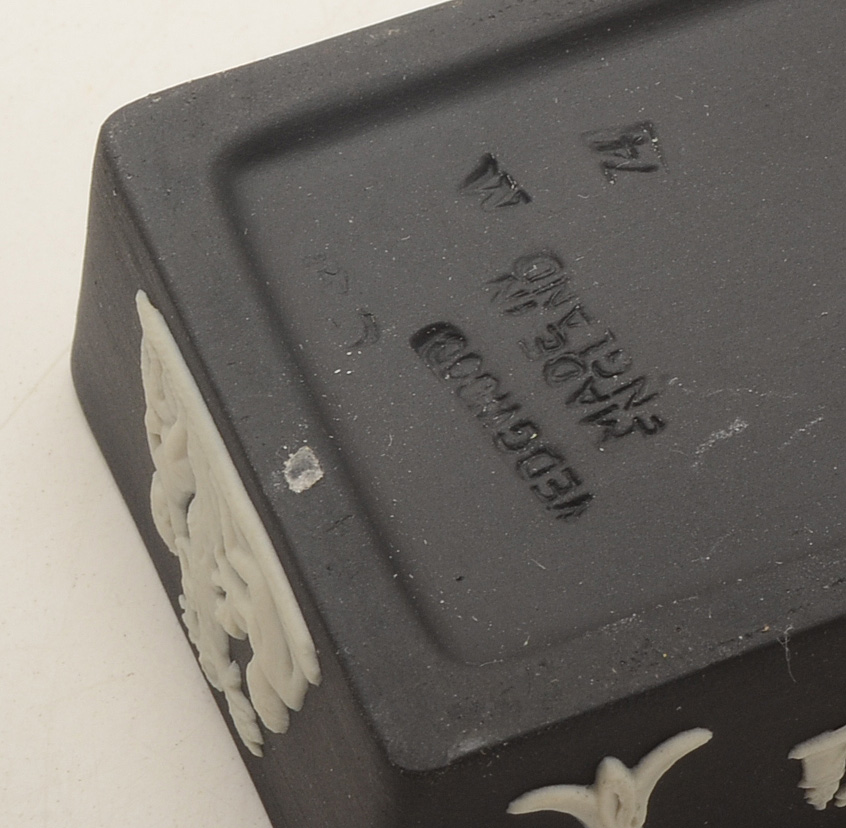 Wedgwood Black Jasperware Boxes