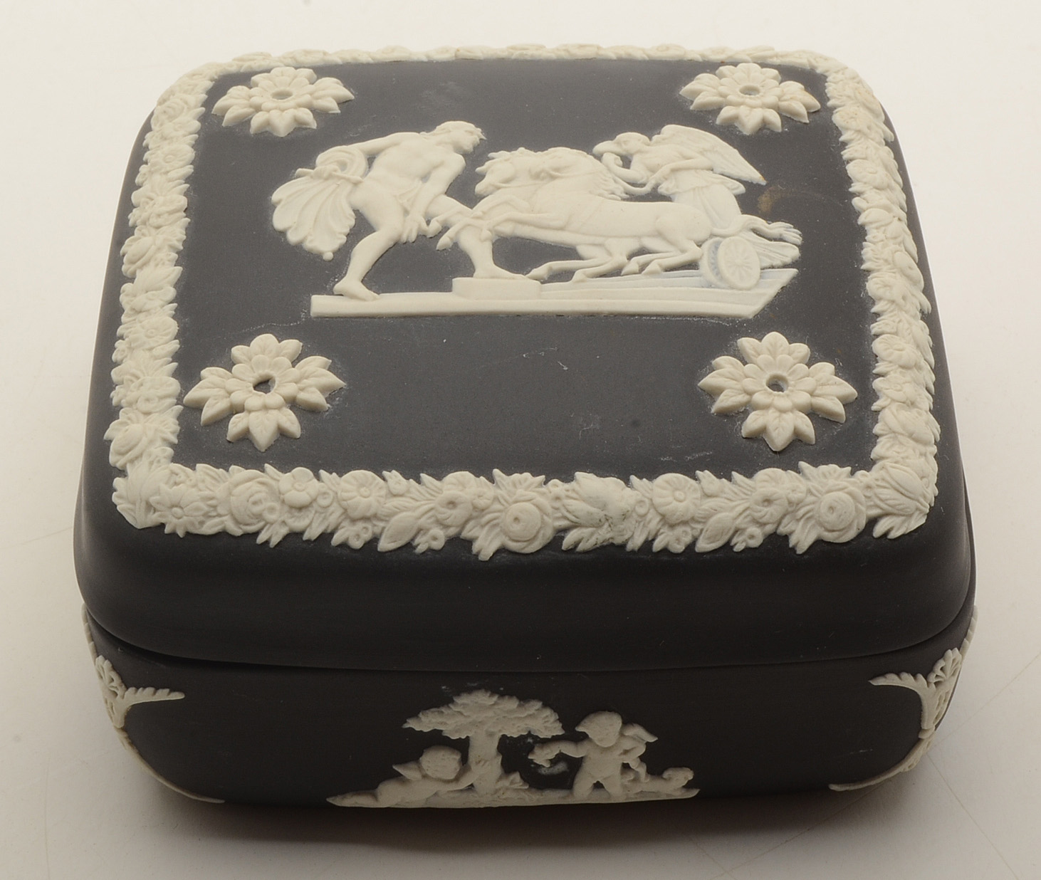 Wedgwood Black Jasperware Boxes