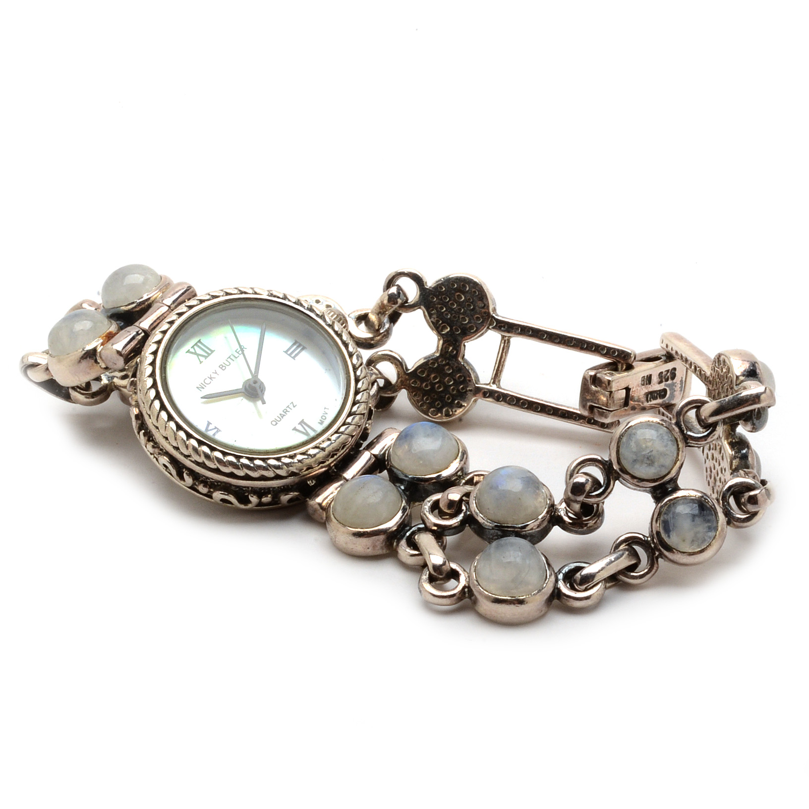 Nicky Butler Watch With Sterling Silver and Moonstone Bracelet