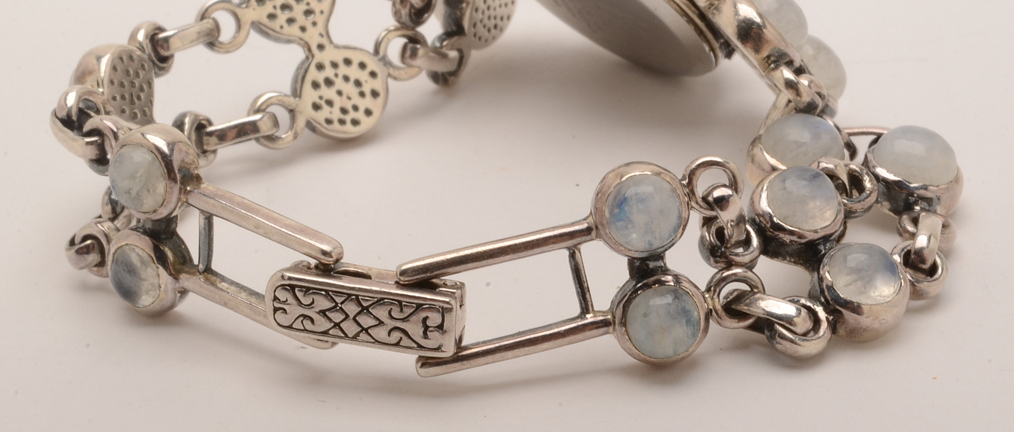 Nicky Butler Watch With Sterling Silver and Moonstone Bracelet