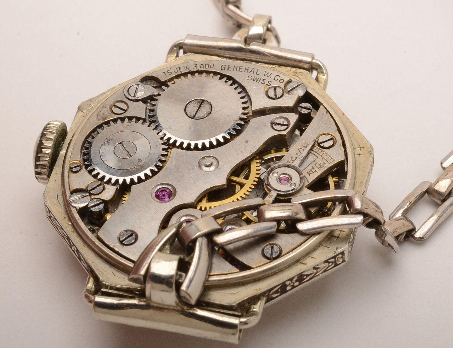 Micro Mosaic Brooch, Cannetille Earrings and Vintage Watches