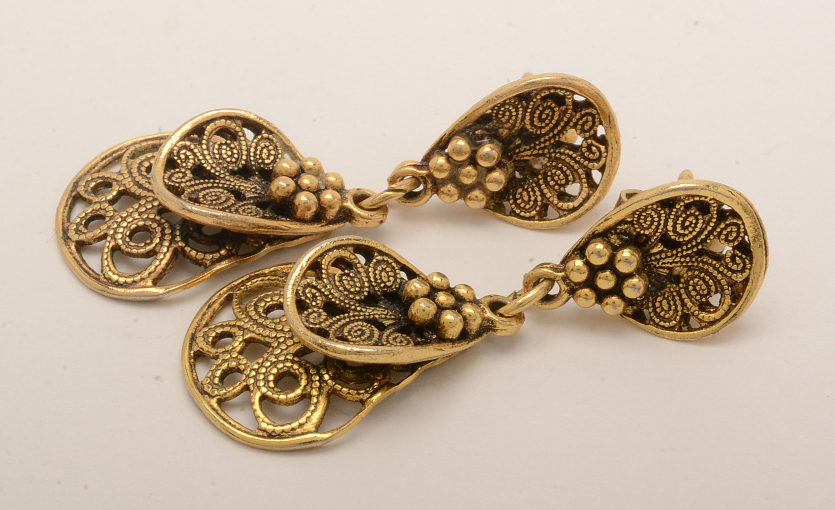 Micro Mosaic Brooch, Cannetille Earrings and Vintage Watches