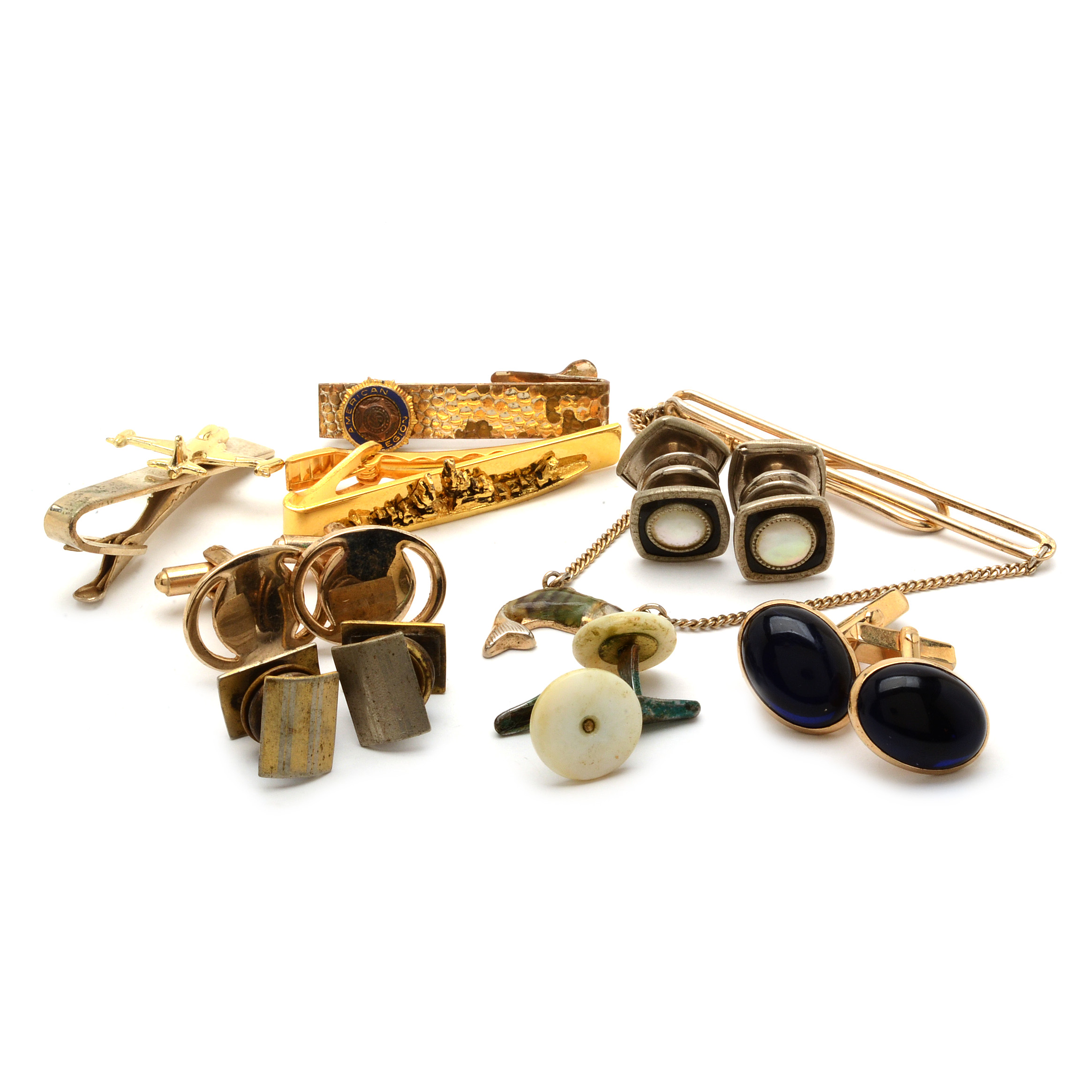 Vintage Tie Bars and Cufflinks