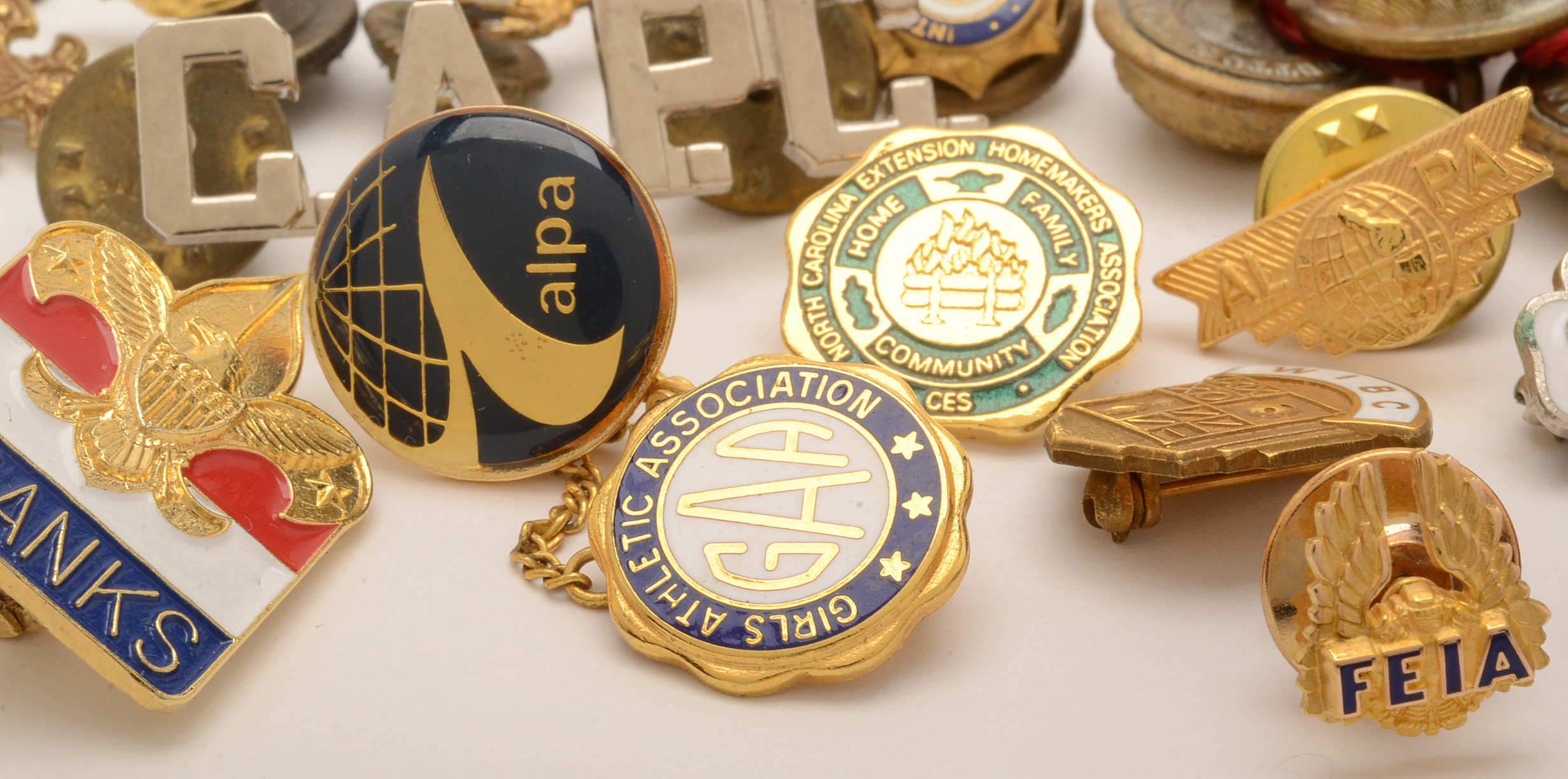 Vintage Lapel Pins, Including Scouting and Patriotic