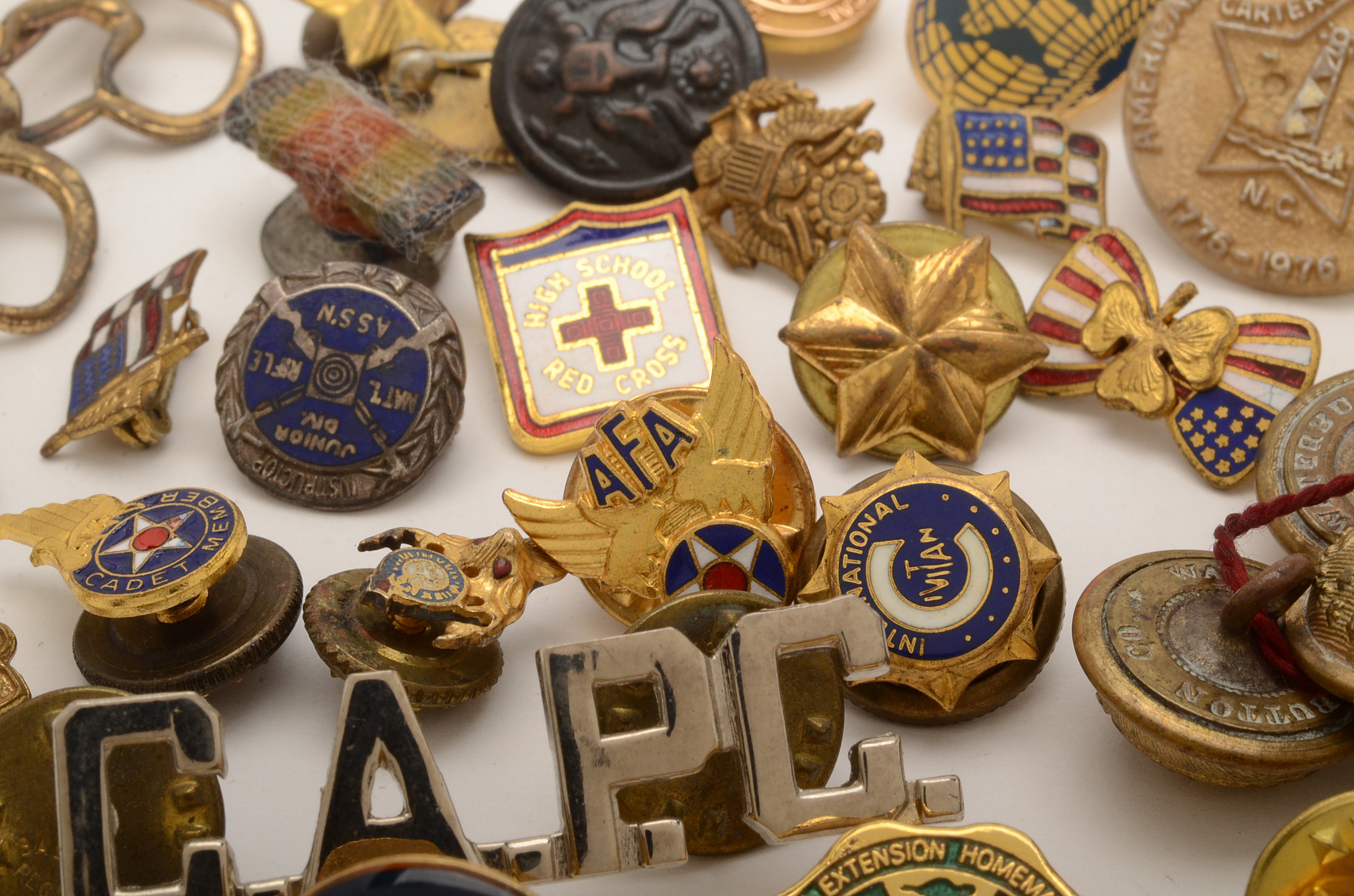 Vintage Lapel Pins, Including Scouting and Patriotic