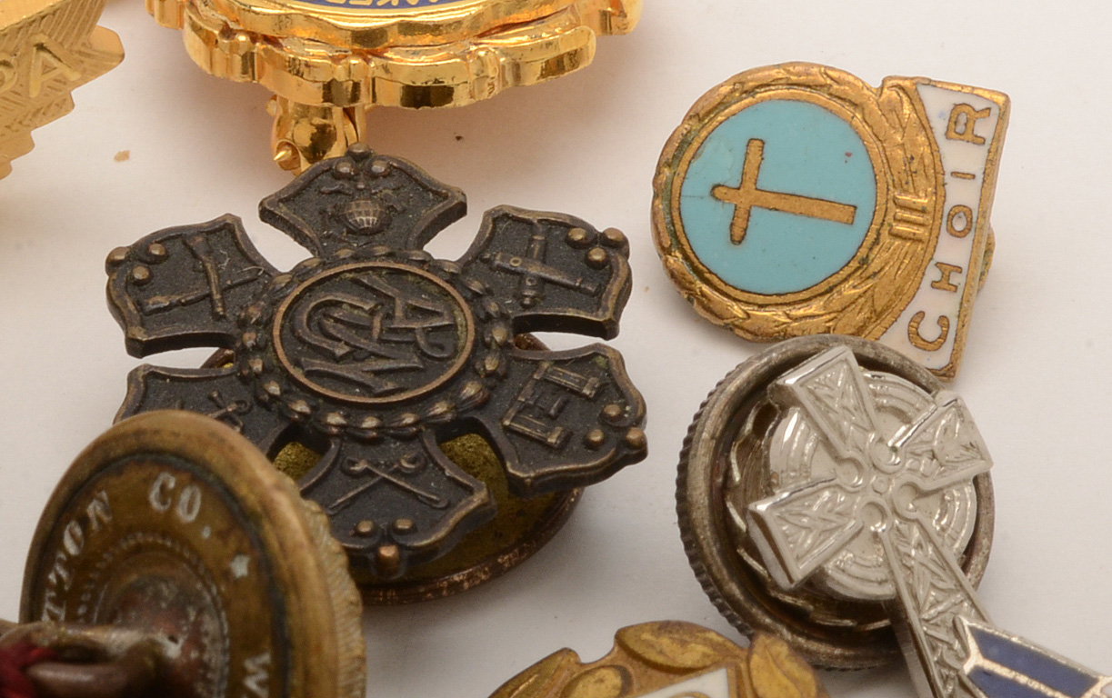 Vintage Lapel Pins, Including Scouting and Patriotic