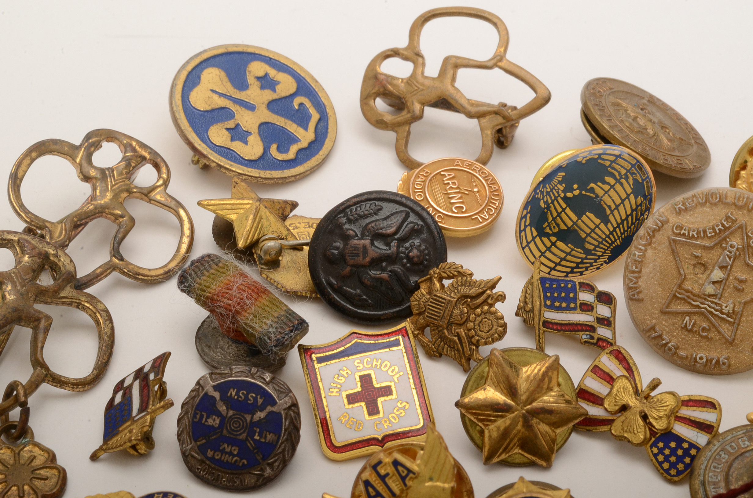 Vintage Lapel Pins, Including Scouting and Patriotic