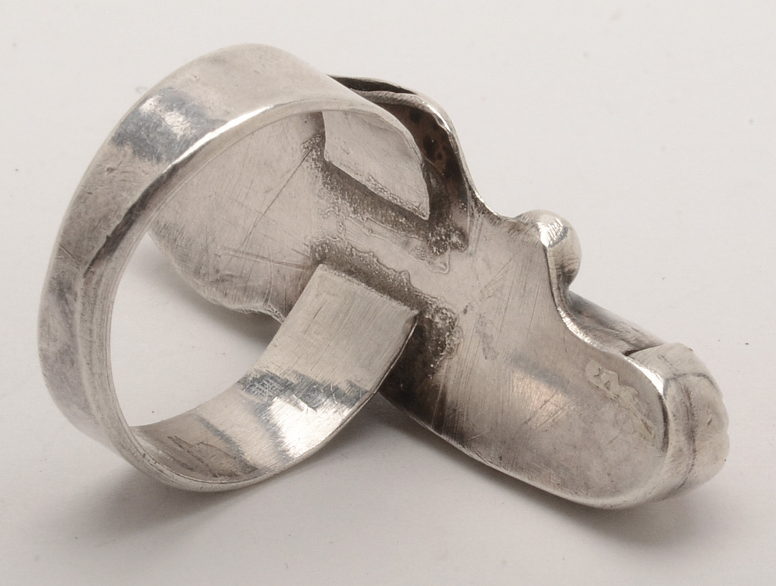 Sterling Silver Turquoise and Coral Ring