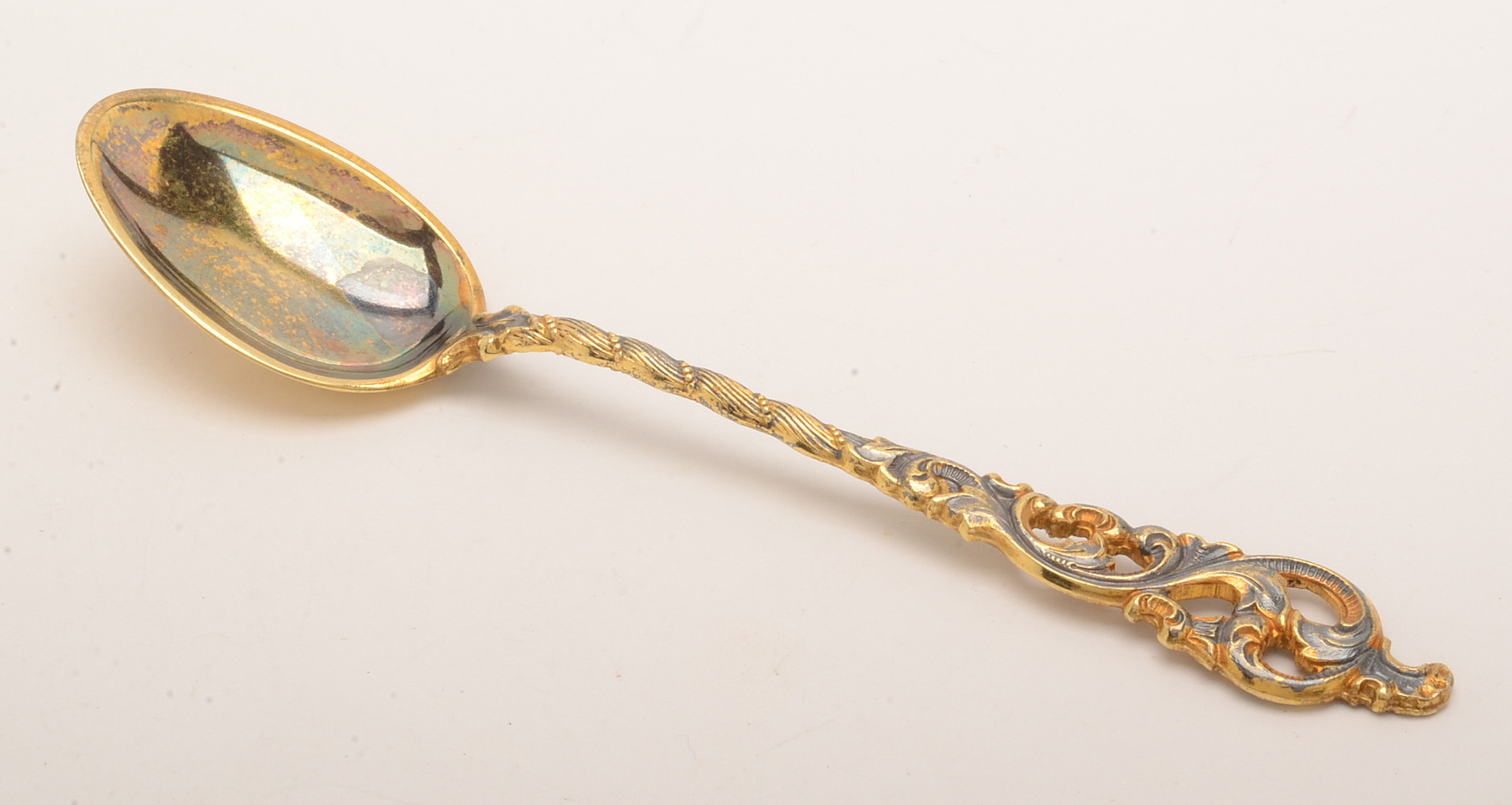 Brodrene Lohne 830 Silver "Dobbel Rokokko" Demitasse Spoons