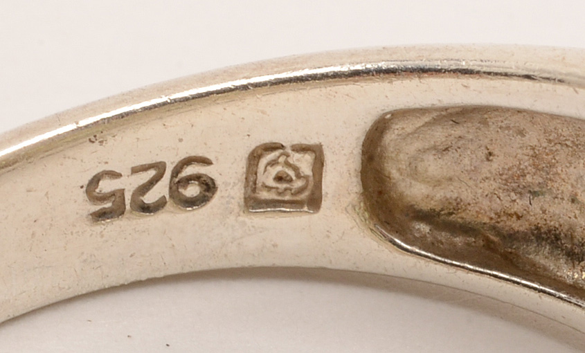 Sterling Silver and Peridot Cluster Ring