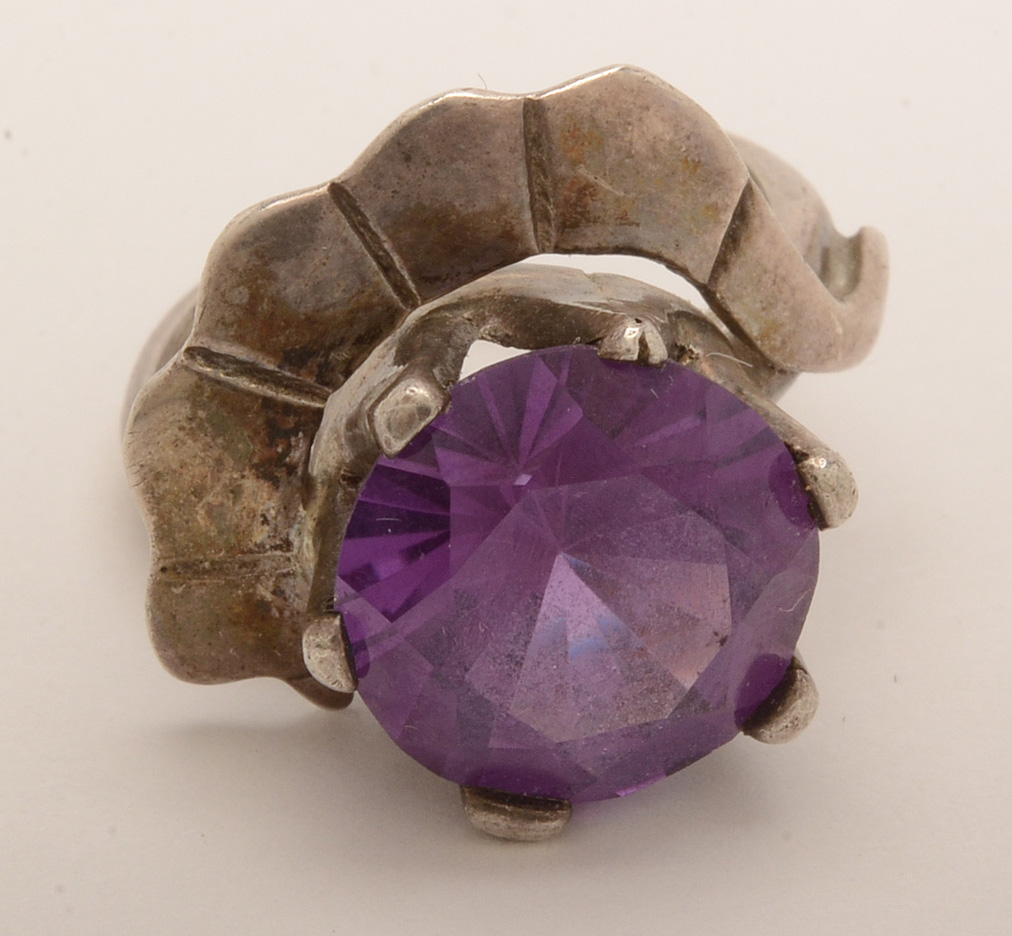 Sterling Silver Bracelet and Rings With Crystal Enhancements