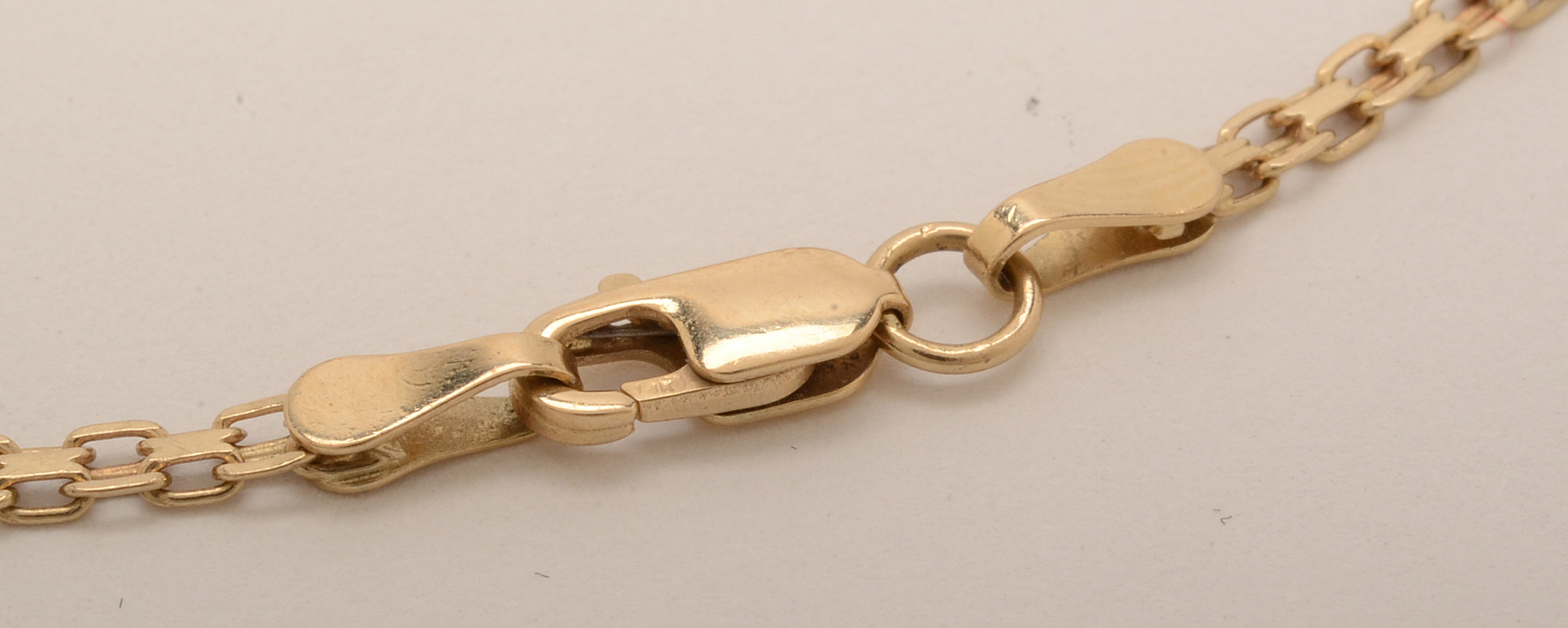 14K Yellow Gold Blue Topaz Bracelet