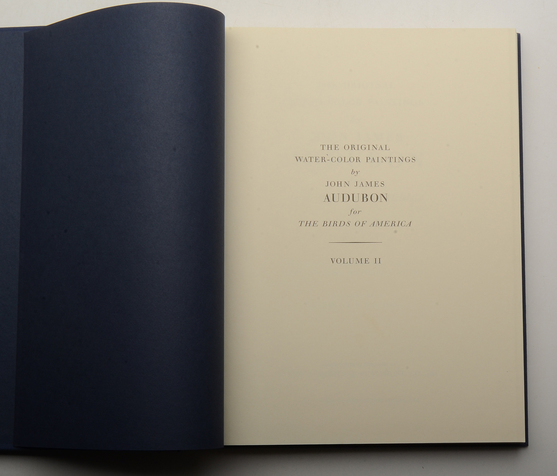 Two-Volume "Original Watercolor Paintings of John James Audubon"