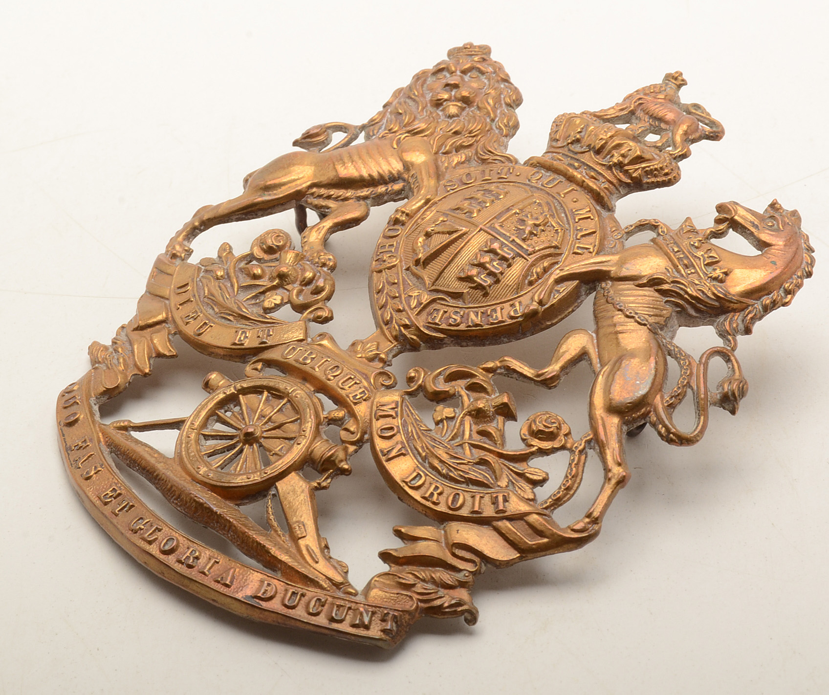 British Royal Coat of Arms Brass Embellishments