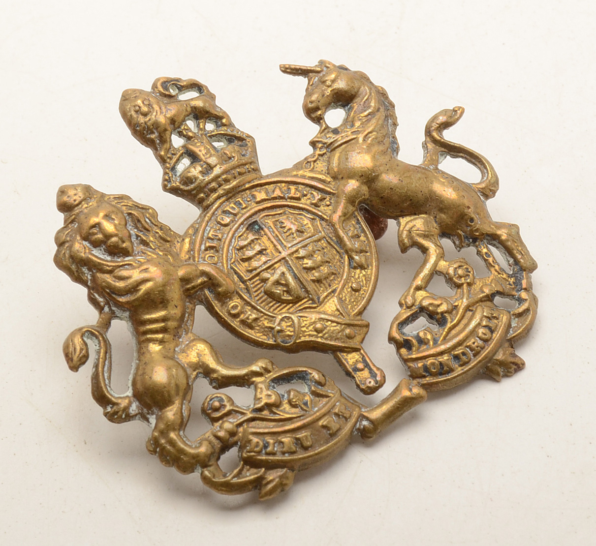 British Royal Coat of Arms Brass Embellishments