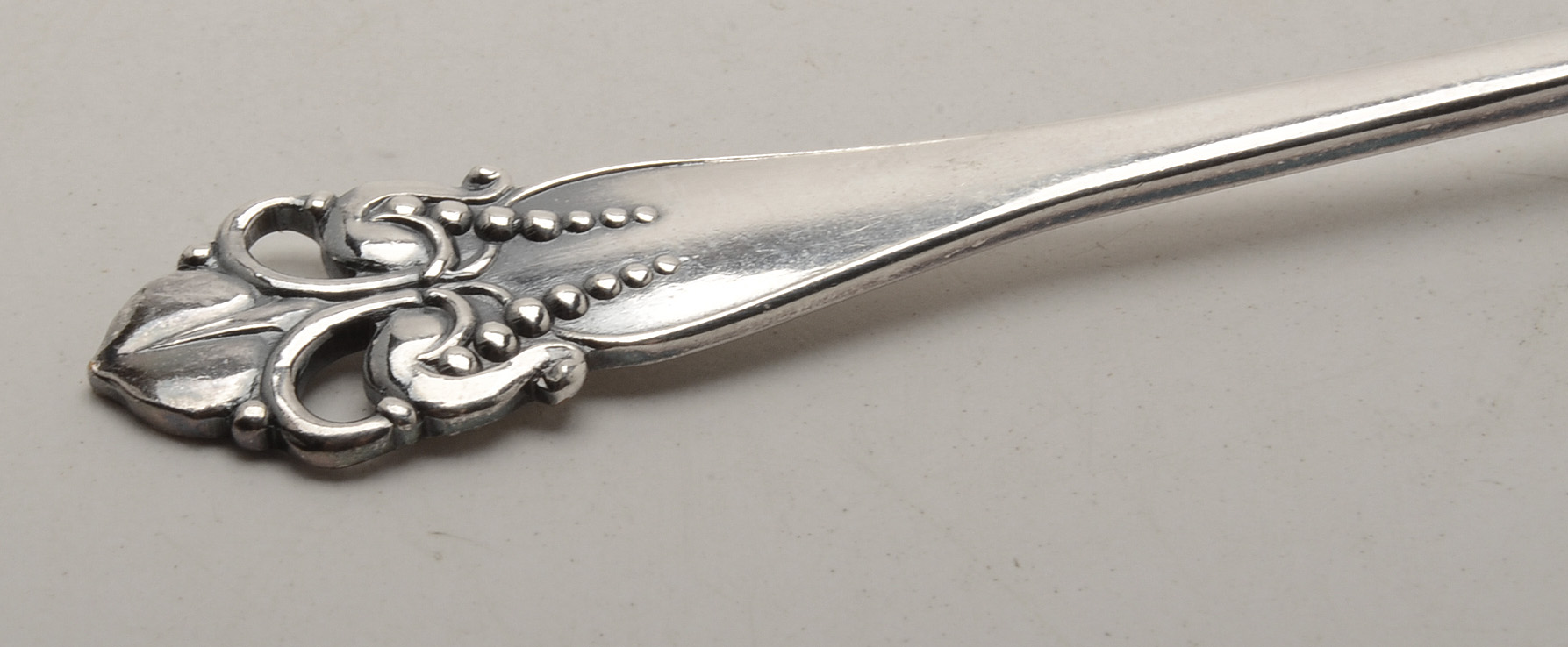 Six Meka Danish Silver Tone Demitasse Spoons