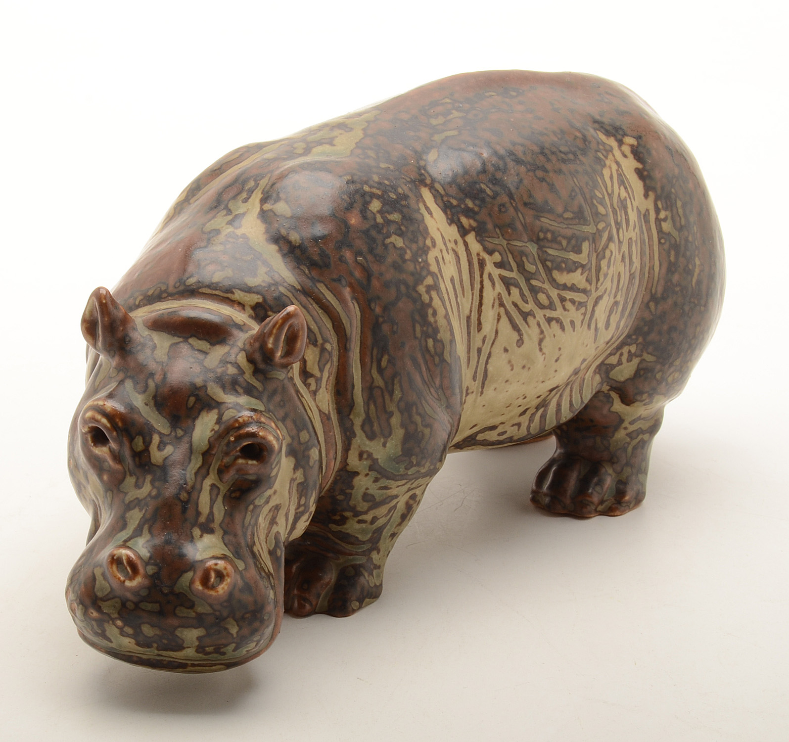 Knud Kyhn for Royal Copenhagen Hippopotamus Figurine