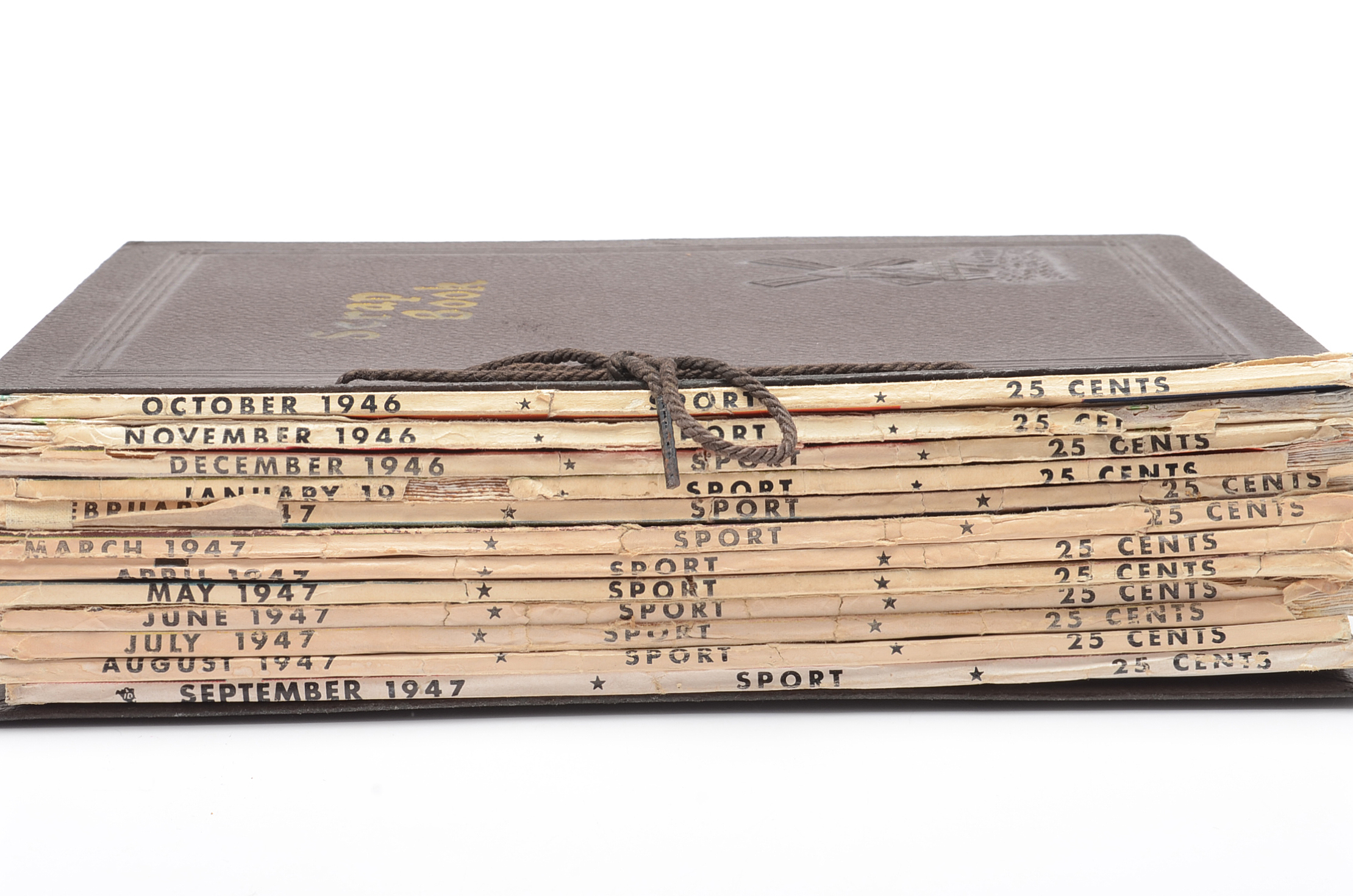 Book Filled With 1946-1947 "Sport" Magazines