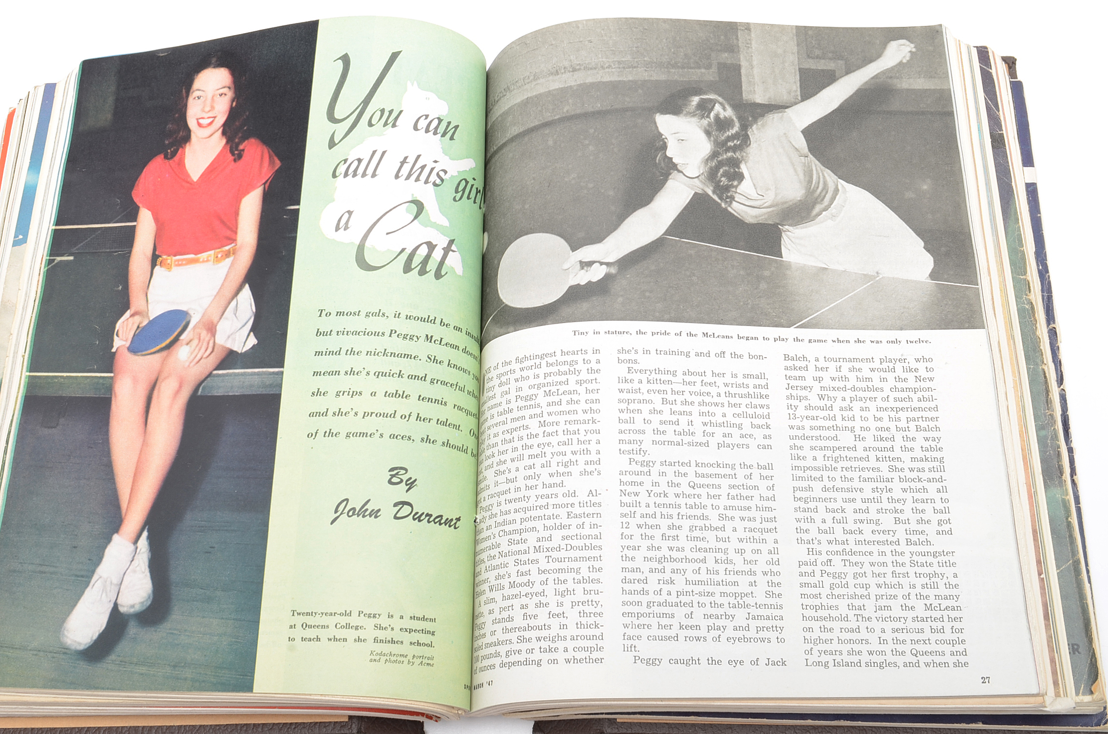 Book Filled With 1946-1947 "Sport" Magazines